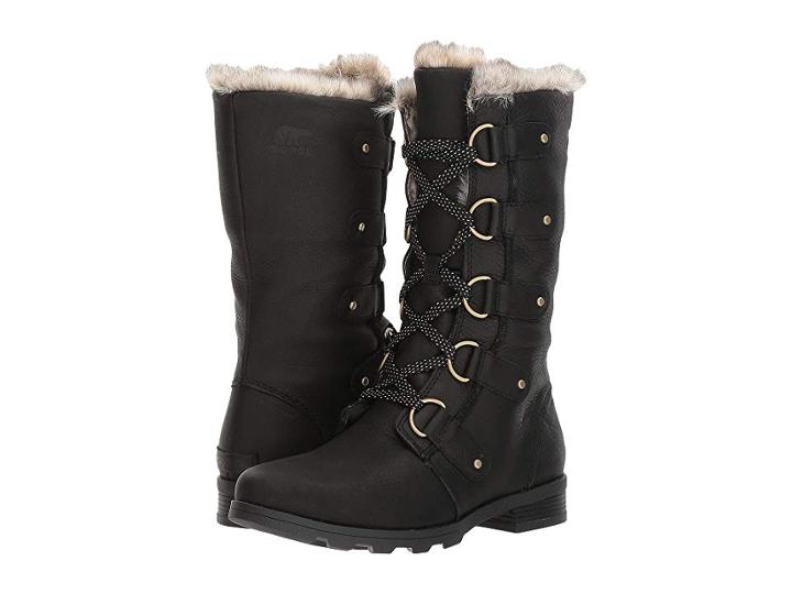 Sorel Emelie Lace Premium (black) Women's Waterproof Boots
