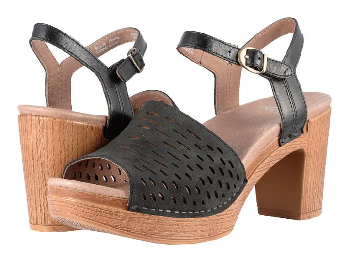 Dansko Denita (black Milled Nubuck) High Heels