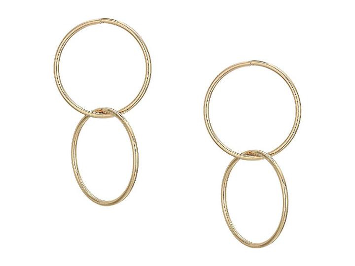 Guess Linked Rings Drop Earrings (gold) Earring