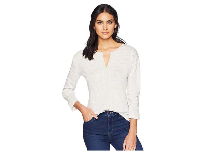 Sanctuary Sienna Mix Top (heather Salt) Women's T Shirt