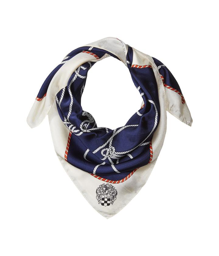 Vince Camuto Nautical Knots Bandana Scarf (navy) Scarves