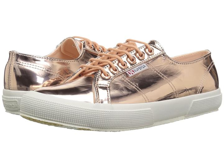 Superga 2750 Specchio (rose Gold) Women's Lace Up Casual Shoes