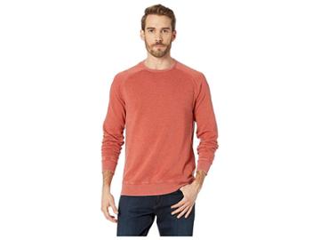 Lucky Brand Venice Burnout Crew Neck Sweatshirt (cineabar) Men's Sweatshirt