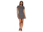 Life Is Good Line Pattern Dress (night Black) Women's Dress