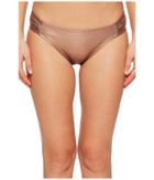 Kate Spade New York Stinson Beach #71 Side Shirred Bikini Bottom (rose Gold) Women's Swimwear