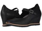 Earth Boden (black Burnishable Nubuck) Women's Wedge Shoes