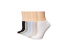 Hue Supersoft No Show Liner Socks 6-pair Pack (dusty Blue) Women's No Show Socks Shoes