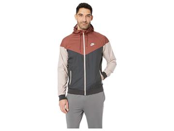Nike Sportwear Windrunner Jacket (red Sepia/black/diffused Taupe/white) Men's Coat