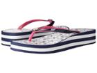 Hatley Agnes Wedge Sandals (white Seashell Anchors) Women's Sandals