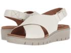 Clarks Un Karely Hail (white Leather) Women's Sandals