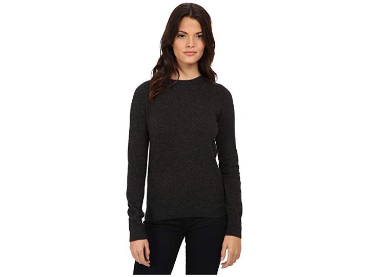 Equipment Sloane Crew Neck (charcoal Heather Grey) Women's Long Sleeve Button Up