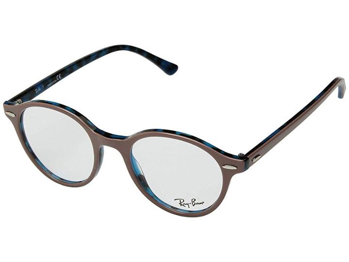 Ray-ban 0rx7118 (top Light Brown/havana Blue) Fashion Sunglasses