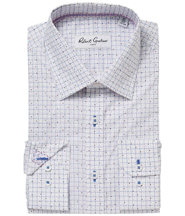 Robert Graham Werp Dress Shirt (white) Men's Long Sleeve Button Up