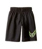 Nike Kids Core Solid Swoosh 7 Volley Short (little Kids) (black) Boy's Swimwear