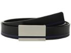Calvin Klein 30 Mm. Flat Strap (black/brushed Nickel) Men's Belts