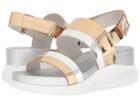 Cole Haan 2.zerogrand Slide Sandal (ch Gold Metallic/ch Argento Metallic Specchio/optic White) Women's Sandals