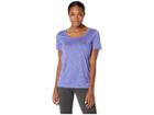 Nike Dry Legend Cross-dye Tee (light Concord/provence Purple/white) Women's Short Sleeve Pullover
