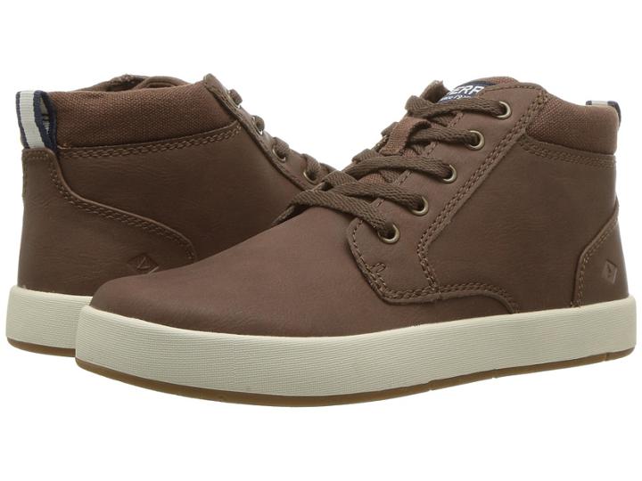 Sperry Kids Cruise Mid (little Kid/big Kid) (brown) Boy's Shoes
