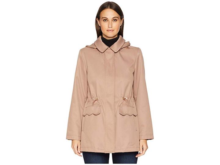 Kate Spade New York Hooded Rain Anorak (rose Water) Women's Coat