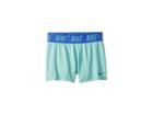 Nike Kids Dry Trophy Short (little Kids/big Kids) (light Menta/white/light Racer Blue) Girl's Shorts