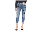 Juicy Couture Denim Water Wash Girlfriend Jeans With Embellishment (water Wash) Women's Jeans