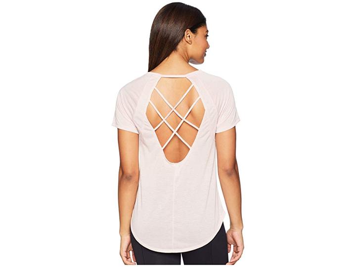 Under Armour Ua Whisperlight Short Sleeve (flushed Pink/tonal) Women's Clothing