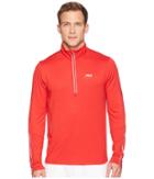 Fila Cutters Mock Neck Top (chinese Red/chinese Red/silver Foil) Men's Clothing