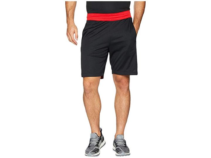 Adidas Accelerate 3-stripes Shorts (black/scarlet) Men's Shorts