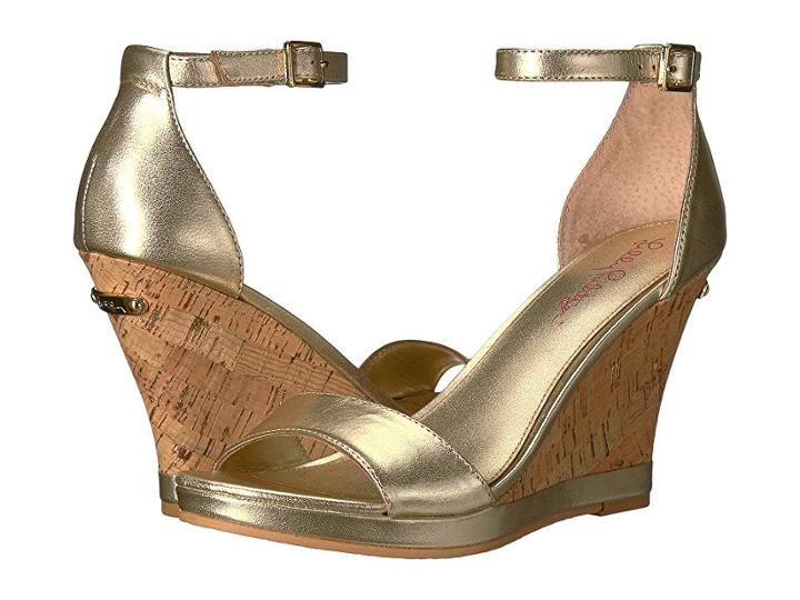 Lilly Pulitzer Kayla Wedge (gold Metallic Leather) Women's Wedge Shoes