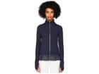 Kate Spade New York Athleisure Eyelet Jacket (rich Navy) Women's Coat