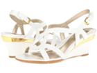 Sofft Paharita (white Patent Leather) Women's Wedge Shoes