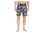 Tommy Bahama North Shore Pixel In Paradise Tech Boardshorts (black) Men's Swimwear