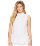 Michael Michael Kors Pintuck Vertical Striped Top (light Quartz/white) Women's Clothing