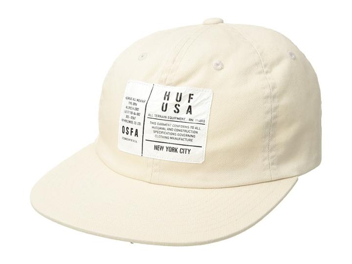 Huf Corduroy Script Curved Visor (sand) Caps