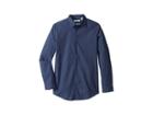 Calvin Klein Kids Iridescent Twill Long Sleeve Shirt (big Kids) (provincal Blue) Boy's Clothing