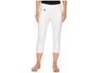 Lisette L Montreal Solid Magical Lycra(r) Capri Pants (white) Women's Casual Pants