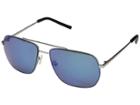 Guess Gf0196 (matte Light Nickeltin/blue Mirror) Fashion Sunglasses