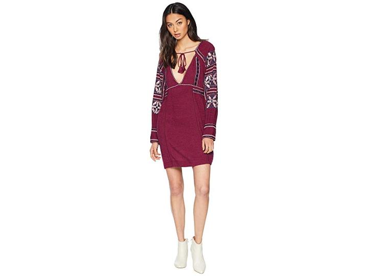 Free People All My Life Mini Dress (light Purple) Women's Dress