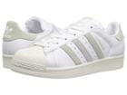 Adidas Originals Superstar (footwear White/linen Green/ice Purple) Women's Tennis Shoes