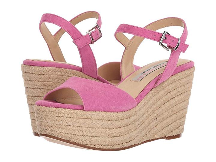 Kristin Cavallari Brandie Espadrille Wedge (fuchsia Kid Suede) Women's Wedge Shoes