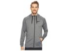 Nike Dry Training Full-zip Hoodie (charcoal Heather/black/black) Men's Fleece