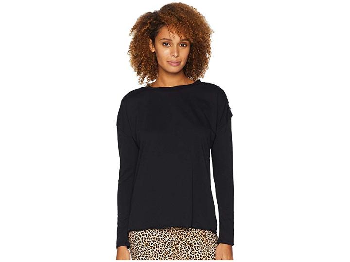 Rock And Roll Cowgirl Long Sleeve Pullover 48t7475 (black) Women's Clothing