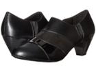 Soft Style Geva (black Vitello/patent/lizard) Women's 1-2 Inch Heel Shoes