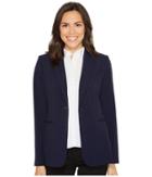 Calvin Klein 1 Button Jacket (twilight) Women's Jacket