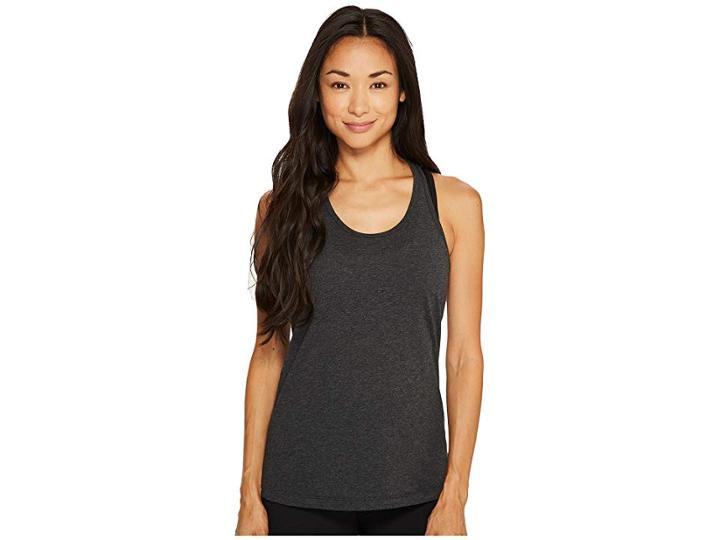 New Balance Heather Tech Tank Top (black Heather) Women's Sleeveless