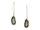 Robert Lee Morris Stone Long Drop Earrings (black Diamond) Earring