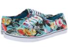 Vans Authentic Lo Pro ((floral) Smoked Pearl/true White) Skate Shoes