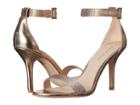 Pelle Moda Kacey (platinum Gold Silk/metallic Kid) High Heels