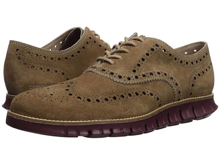 Cole Haan Zerogrand Wing Ox Suede (transient Suede/fired Brick) Men's Shoes