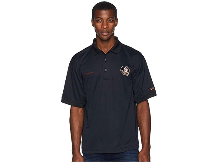 Columbia Collegiate Perfect Casttm Polo Top (florida State/black) Men's Short Sleeve Pullover